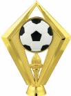 5 1/2" Color Soccer Ball Gold Trophy Figure