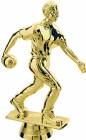 Gold 5" Male Bowler Trophy Figure