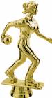 Gold 5" Female Bowler Trophy Figure