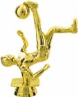 5" Male Bicycle Kick Soccer Gold Trophy Figure