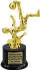 7" Male Bicycle Kick Soccer Trophy Kit with Pedestal Base