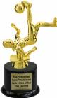 7" Female Bicycle Kick Soccer Trophy Kit with Pedestal Base