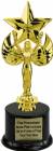 9 1/4" Victory with Star Trophy Kit with Pedestal Base