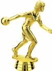 4 3/4" Female Bowler Gold Trophy Figure