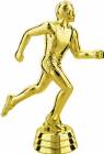 4 3/4" Male Track Gold Trophy Figure