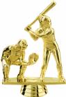5" Female Double Softball Gold Trophy Figure