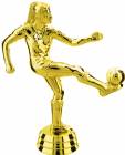 5" Female Soccer Gold Trophy Figure