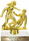 5 3/4" Female Double Action Soccer Trophy Kit