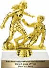 5 3/4" Female Double Action Soccer Trophy Kit
