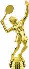 5 1/2" Female Tennis Gold Trophy Figure