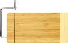 Bamboo Cutting Board with Cheese Cutter 12" x 6"