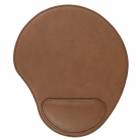 Dark Brown Leatherette Mouse Pad