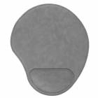 Gray Leatherette Mouse Pad