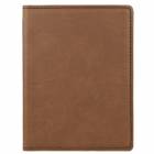 Dark Brown Leatherette Passport Holder