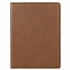 Dark Brown Leatherette Passport Holder