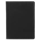 Black & Silver Leatherette Passport Holder