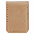 Light Brown Leatherette Money Clip