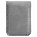 Gray Leatherette Money Clip