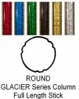 Round Glacier Trophy Column Full 45" Stick