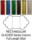 Rectangular Glacier Trophy Column Full 45" Stick