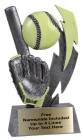 6" Softball Glow in the Dark Resin Trophy