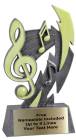 6" Music Glow in the Dark Resin Trophy