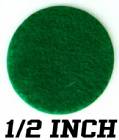 Green Felt Dots 1/2" Sold Individually