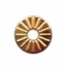 Gold 3/8" Diameter Flat Plaque Rosette