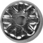 Silver 3/8" Diameter Crown Plaque Rosette