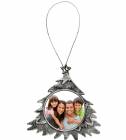 4" Antique Silver Tree Ornament Customized