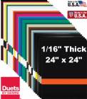 24" x 24" x 1/16" Gemini Duets XT Series Engraving Plastic 33 Colors