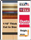 Gemini Duets Laser Indoor Series Plastic 23 Colors - Blank - Cut to Size