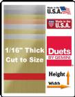 Gemini Duets XT Series Brushed Metal Plastic 8 Colors - Blank - Cut to Size