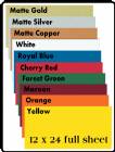 12" x 24" Sheet LAZER BLAK Laser Aluminum 10 Colors