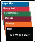 12" x 24" Sheet LAZER WHITE Laser Aluminum 6 Colors