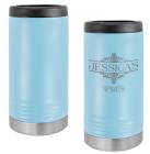 Light Blue Polar Camel Vacuum Insulated Slim Can Beverage Holder