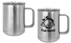 Stainless Steel 15oz Polar Camel Vacuum Insulated Travel Mug with Slider Lid