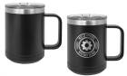 Black 15oz Polar Camel Vacuum Insulated Travel Mug with Slider Lid