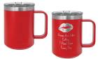 Red 15oz Polar Camel Vacuum Insulated Travel Mug with Slider Lid