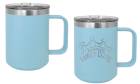 Light Blue 15oz Polar Camel Vacuum Insulated Travel Mug with Slider Lid