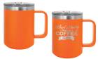 Orange 15oz Polar Camel Vacuum Insulated Travel Mug with Slider Lid