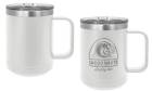 White 15oz Polar Camel Vacuum Insulated Travel Mug with Slider Lid