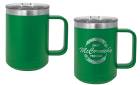 Green 15oz Polar Camel Vacuum Insulated Travel Mug with Slider Lid