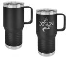 Black 20oz Polar Camel Vacuum Insulated Travel Mug with Slider Lid