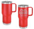 Red 20oz Polar Camel Vacuum Insulated Travel Mug with Slider Lid