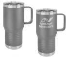 Dark Gray 20oz Polar Camel Vacuum Insulated Travel Mug with Slider Lid