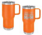 Orange 20oz Polar Camel Vacuum Insulated Travel Mug with Slider Lid