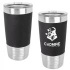 Black/White 20oz Polar Camel Vacuum Insulated Tumbler with Silicone Grip