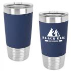 Navy Blue/White 20oz Polar Camel Vacuum Insulated Tumbler with Silicone Grip