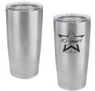 Stainless Steel 20oz Polar Camel Vacuum Insulated Tumbler with Clear Lid